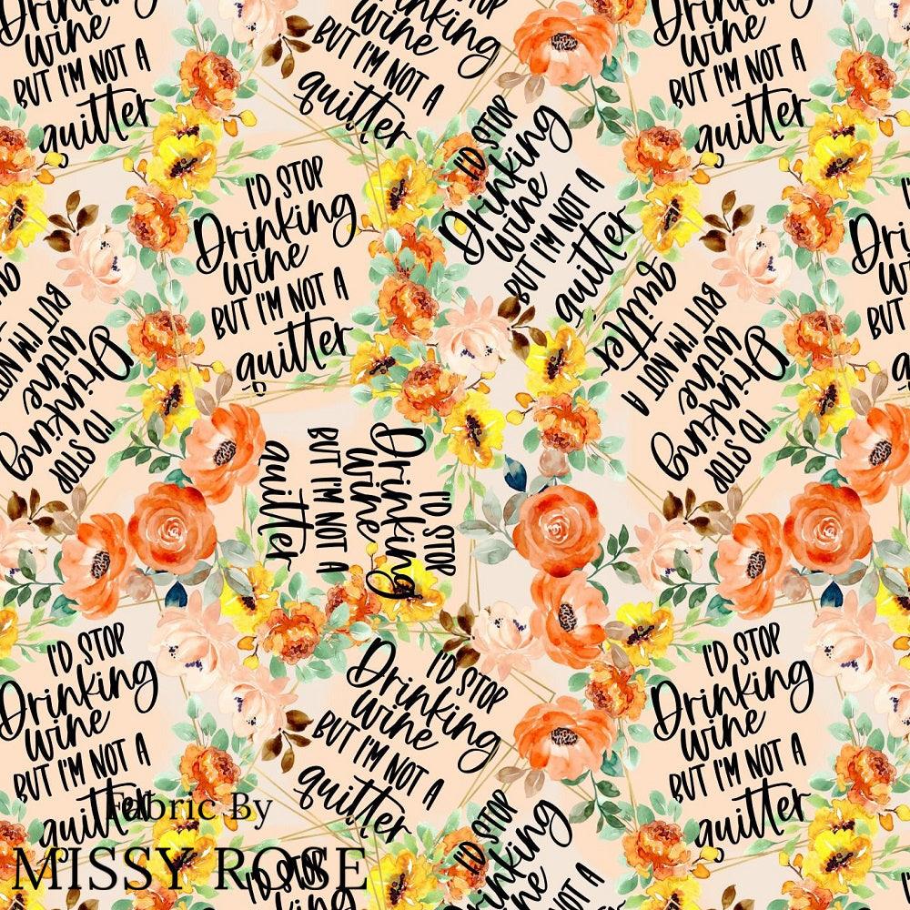 Design 915 Quitter Fabric – premium custom printed fabric for sewing | Fabric by Missy Rose