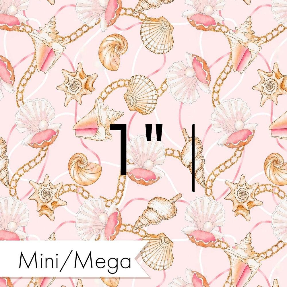 Design 917 Pink Shells Fabric – custom printed pre-order fabric Australia | Fabric by Missy Rose
