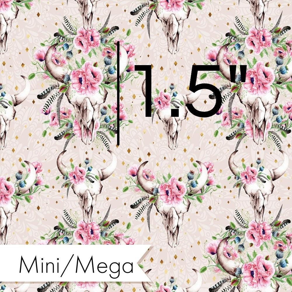 Design 920 Poppy Skull Fabric – made-to-order custom fabric by the metre | Fabric by Missy Rose