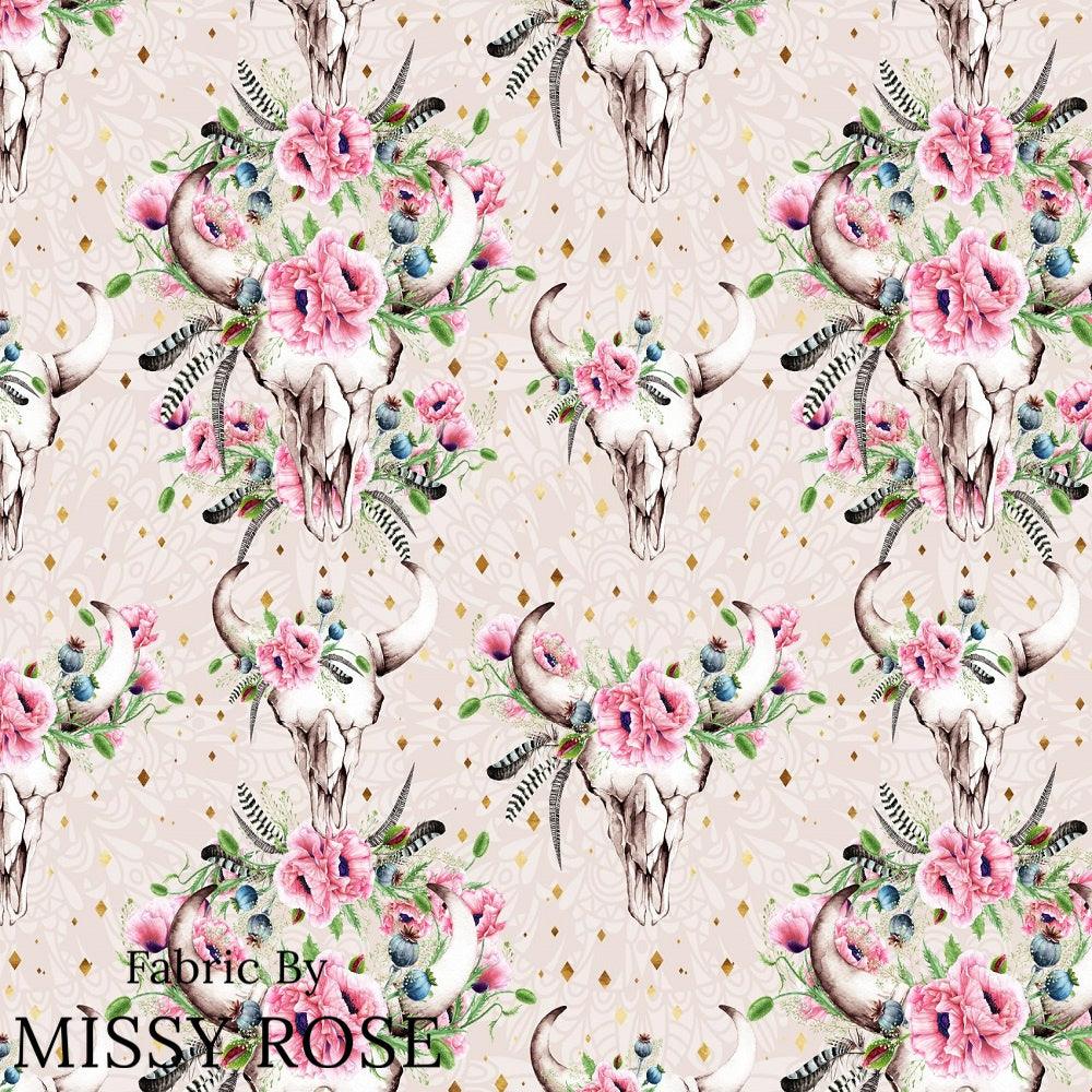 Design 920 Poppy Skull Fabric – pre-order designer fabric Australia | Fabric by Missy Rose
