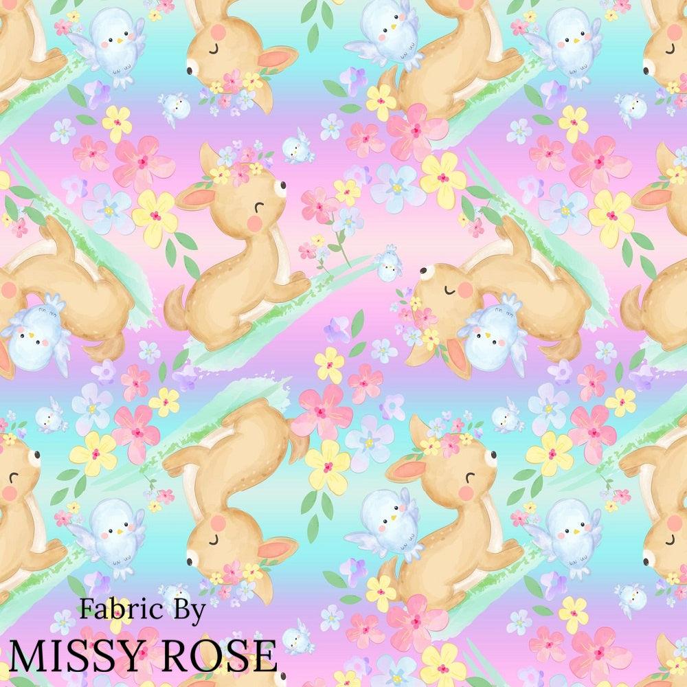 Design 922 Pastel Fawn Fabric – Australian custom printed fabric pre-order | Fabric by Missy Rose
