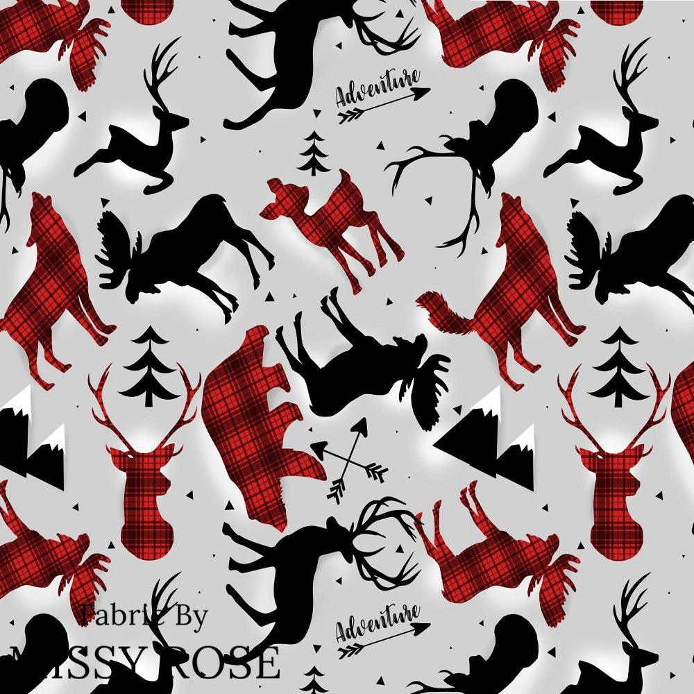 Design 925 Grey Woodlands Fabric – made-to-order custom fabric by the metre | Fabric by Missy Rose