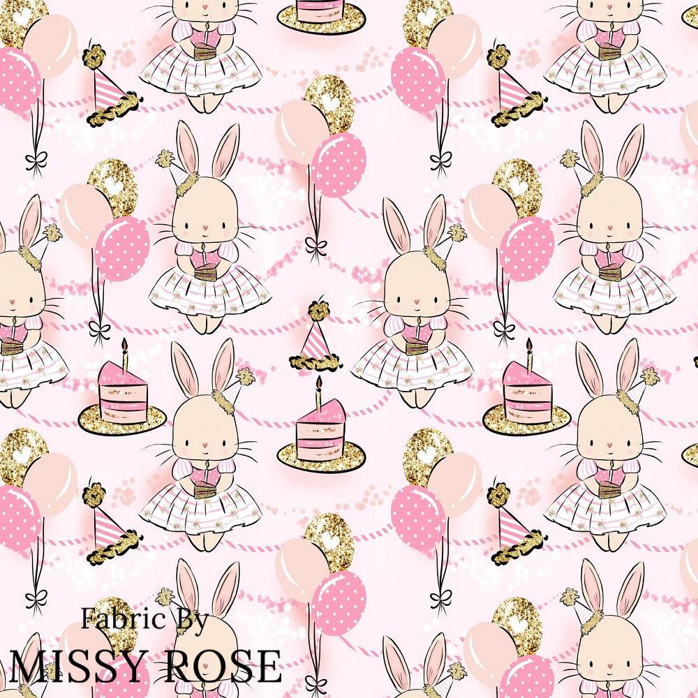 Design 927 Ballerina Bunny Fabric – Australian custom printed fabric pre-order | Fabric by Missy Rose