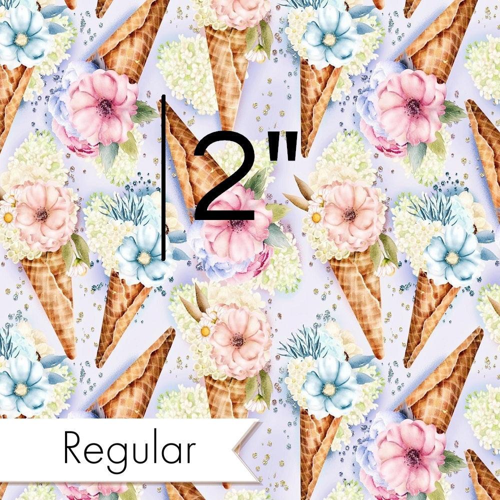 Design 928 Floral Ice Cream Fabric – custom printed pre-order fabric Australia | Fabric by Missy Rose