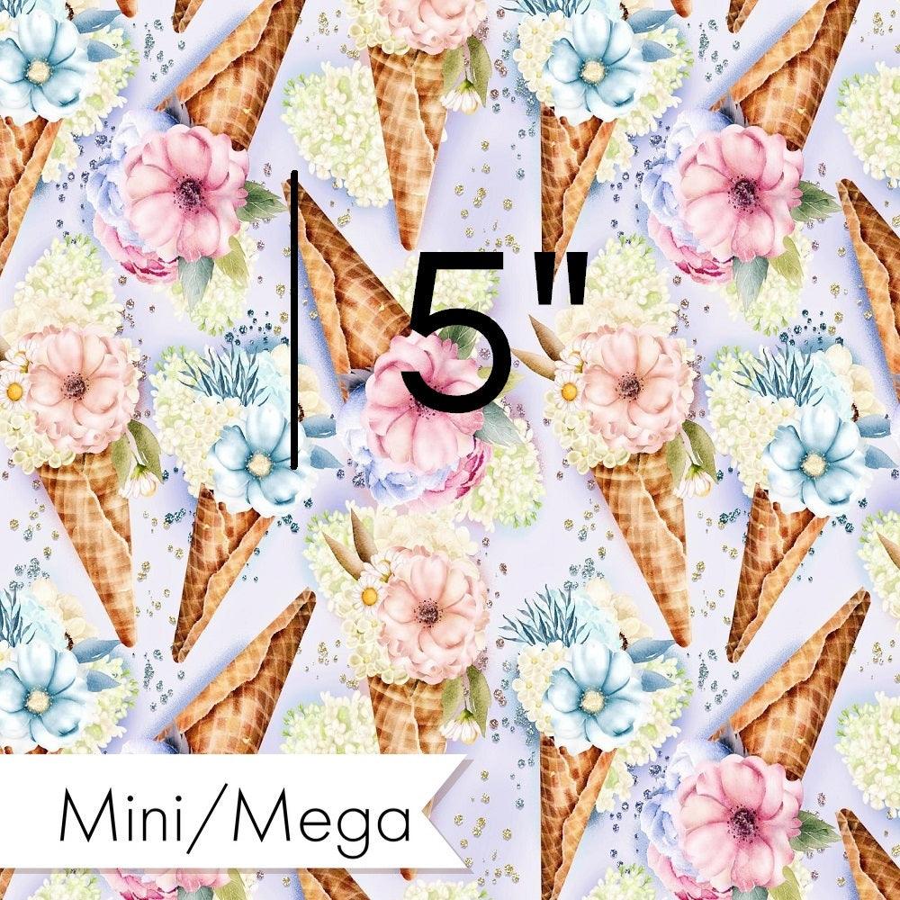 Design 928 Floral Ice Cream Fabric – made-to-order custom fabric by the metre | Fabric by Missy Rose