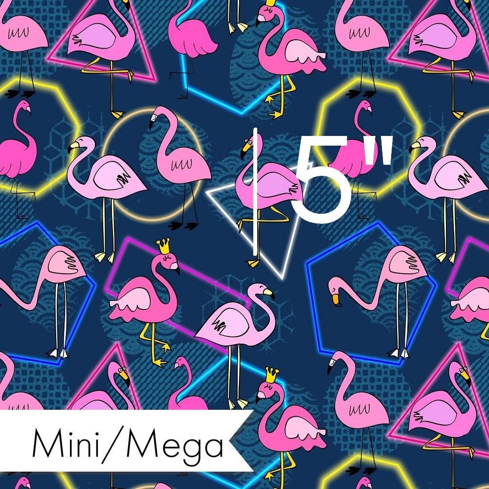 Design 929 Navy Flamingo Fabric – premium custom printed fabric for sewing | Fabric by Missy Rose