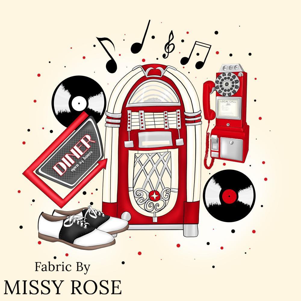 Design 930 Panel Fabric – Australian custom printed fabric pre-order | Fabric by Missy Rose