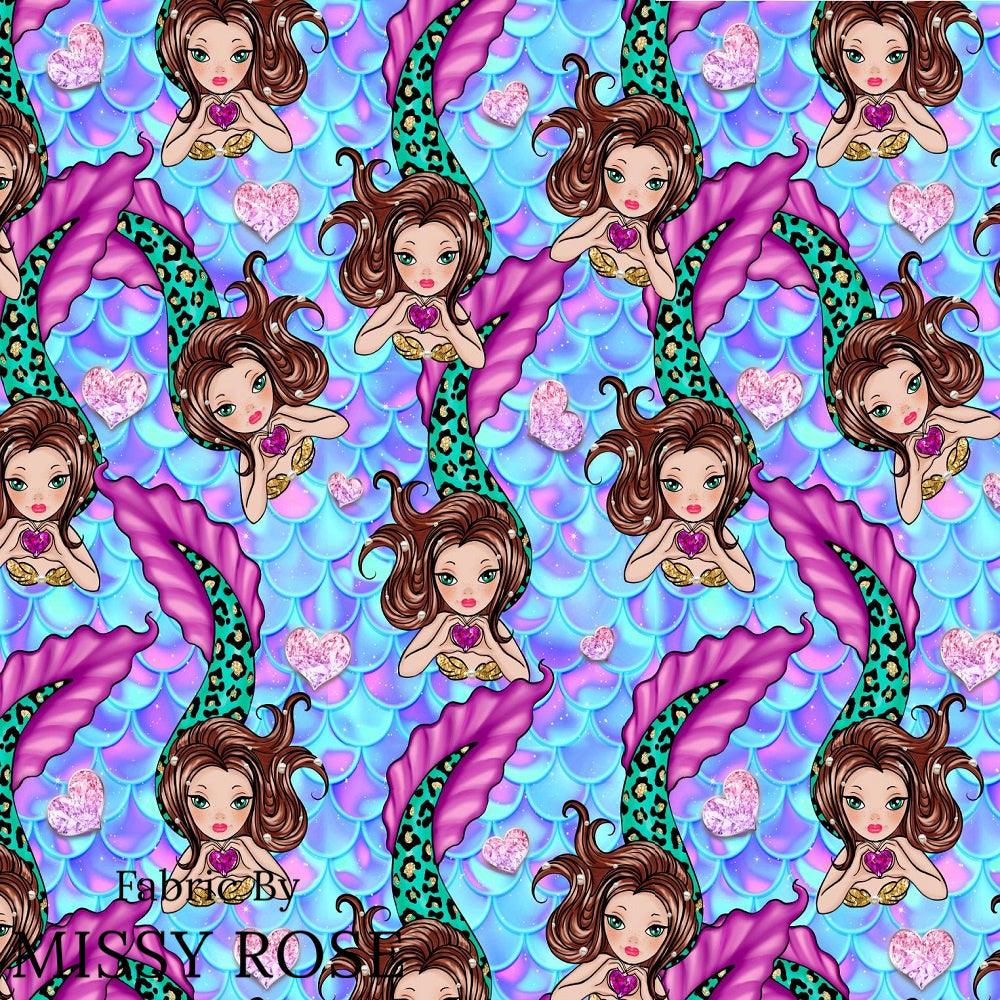 Design 931 Mermaid Fabric – pre-order designer fabric Australia | Fabric by Missy Rose