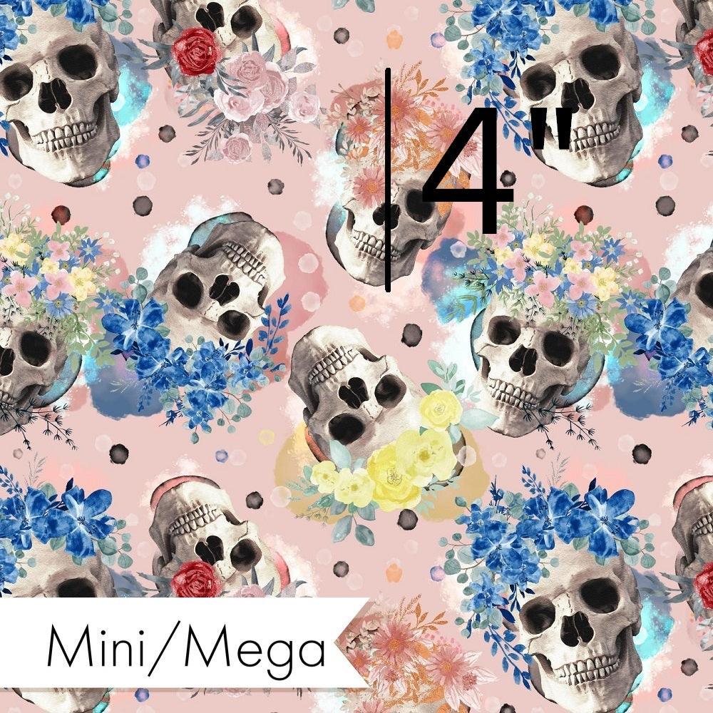 Design 932 Pink Skulls Fabric – premium custom printed fabric for sewing | Fabric by Missy Rose