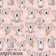 Design 938 - Pink Koala Fabric