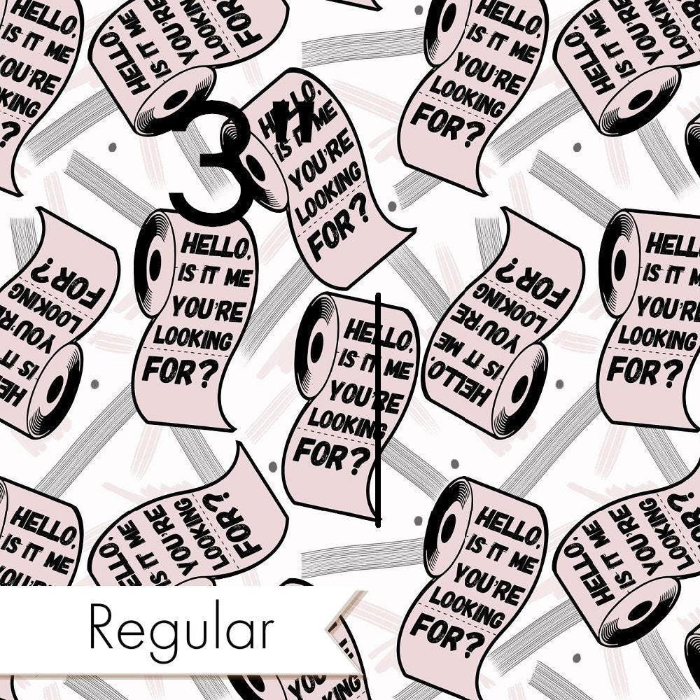 Design 939 Toilet Paper Fabric – Australian custom printed fabric pre-order | Fabric by Missy Rose