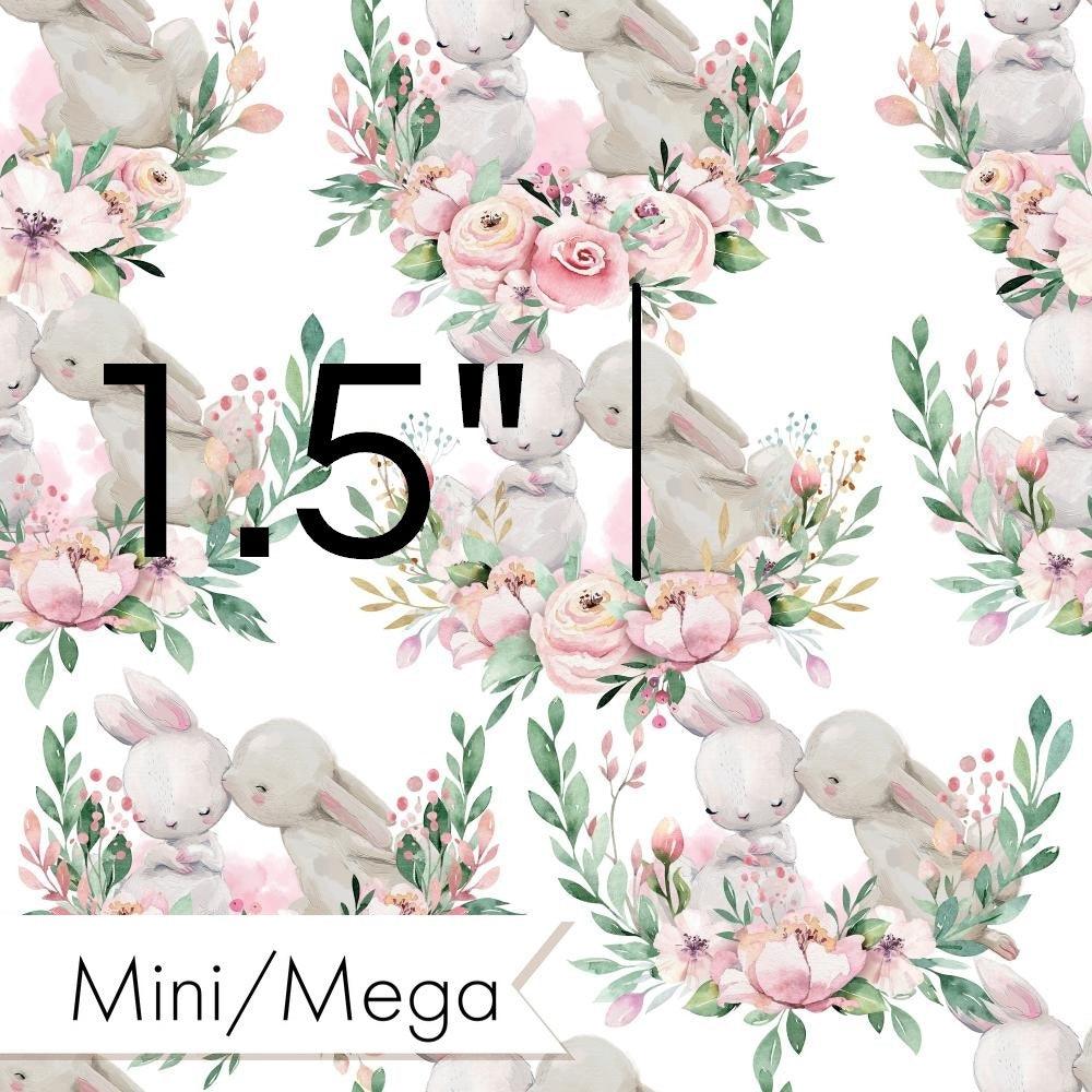 Design 941 Floral Bunny Fabric – made-to-order custom fabric by the metre | Fabric by Missy Rose