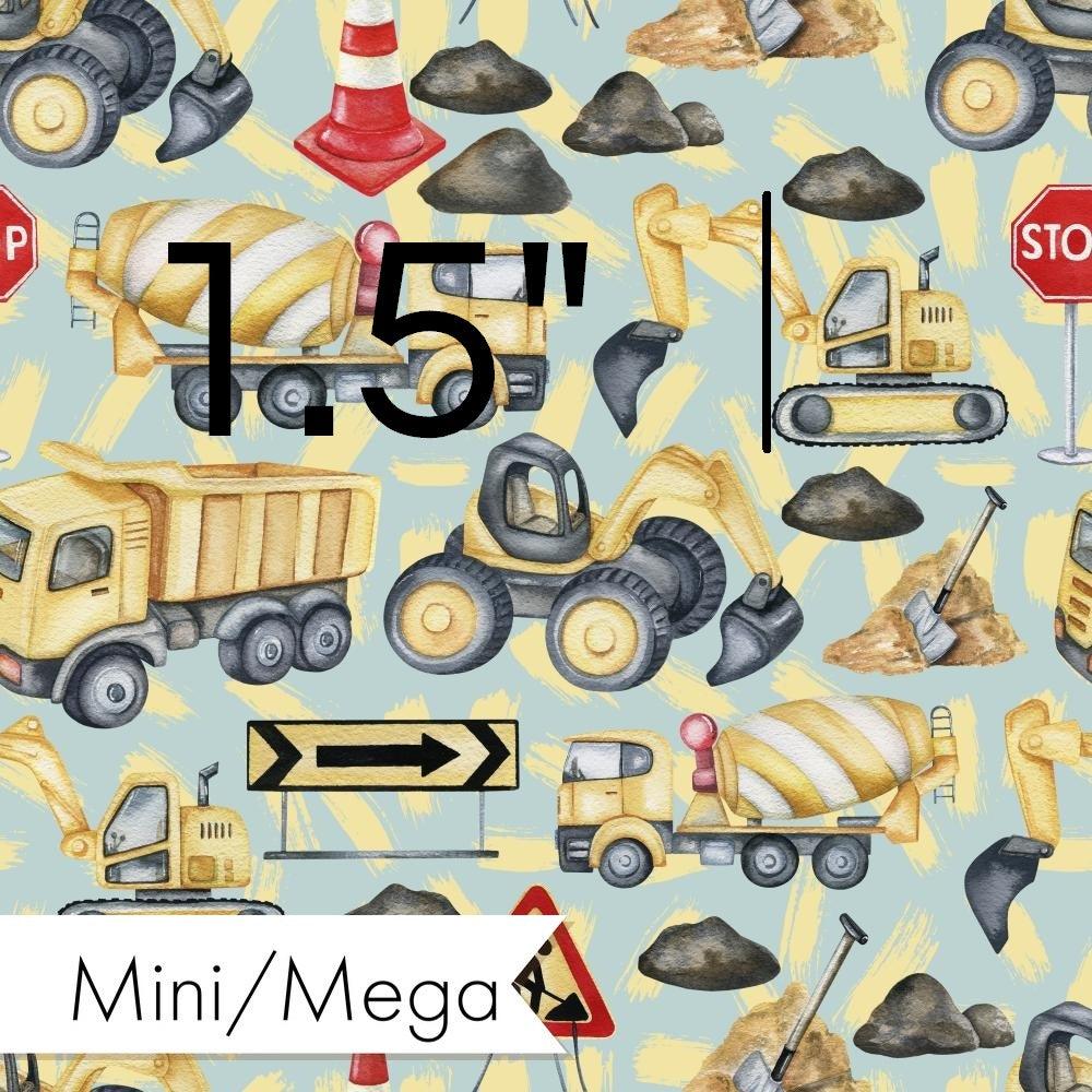 Design 942 Blue Construction Fabric – pre-order designer fabric Australia | Fabric by Missy Rose