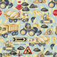 Design 942 - Blue Construction Fabric