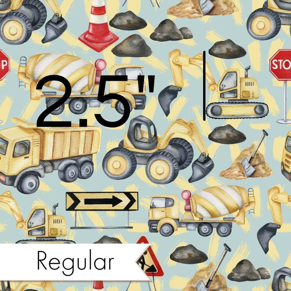 Design 942 Blue Construction Fabric – premium custom printed fabric for sewing | Fabric by Missy Rose