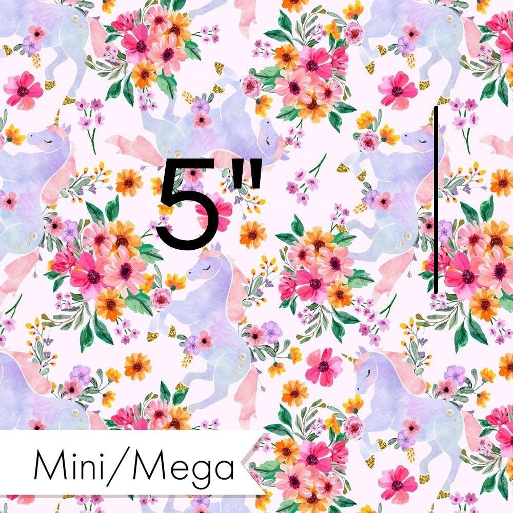 Design 945 Floral Unicorn Fabric – custom printed pre-order fabric Australia | Fabric by Missy Rose