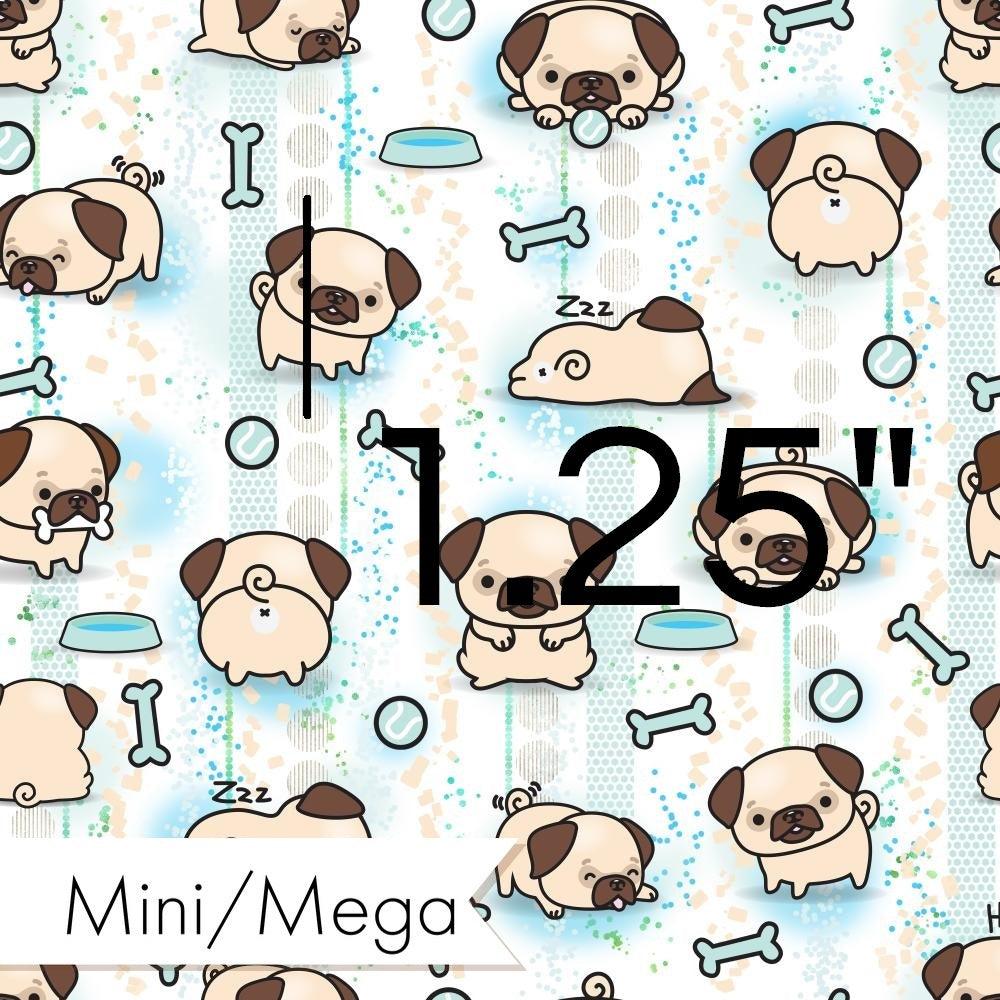 Design 946 Pug Fabric – Australian custom printed fabric pre-order | Fabric by Missy Rose