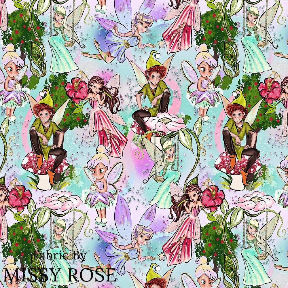 Design 952 Fairies Fabric – Australian custom printed fabric pre-order | Fabric by Missy Rose