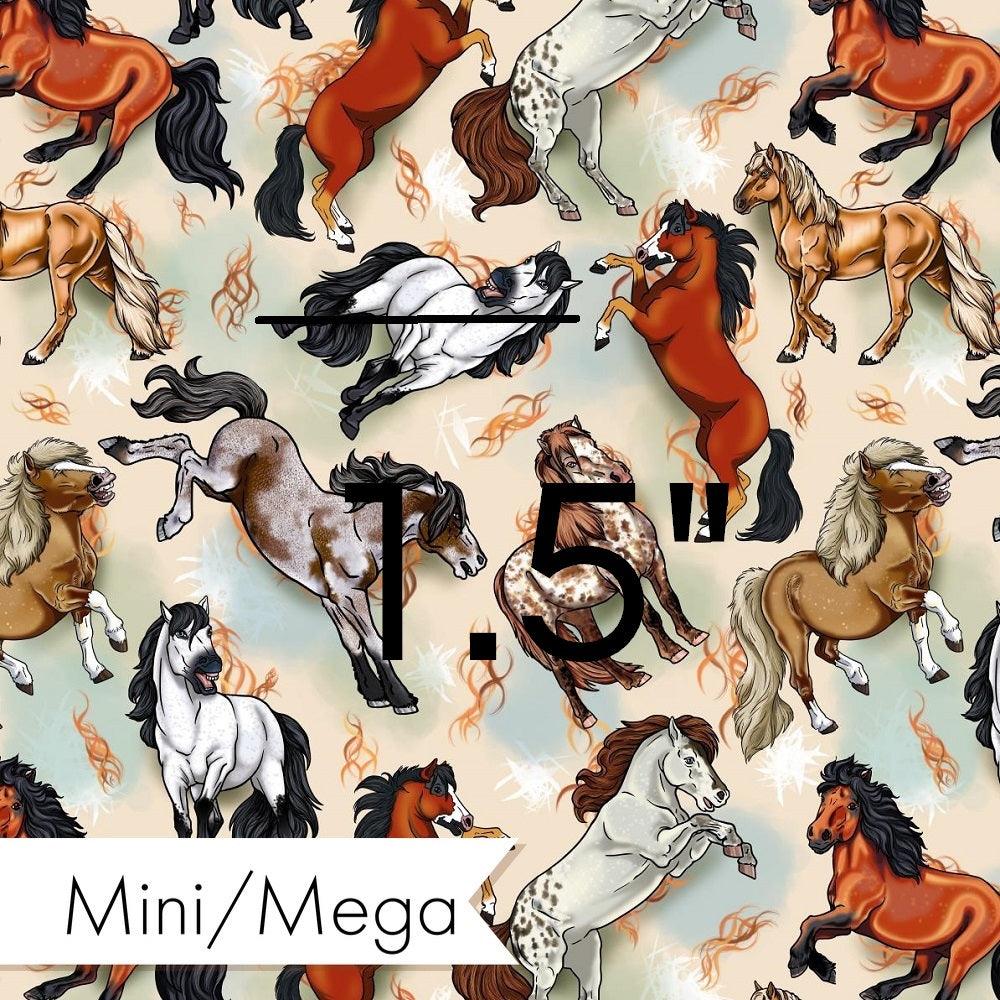 Design 953 Neutral Horse Fabric – Australian custom printed fabric pre-order | Fabric by Missy Rose