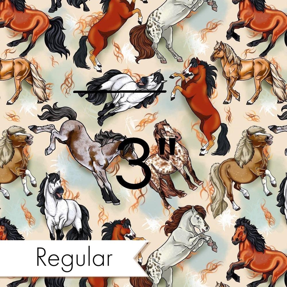 Design 953 Neutral Horse Fabric – made-to-order custom fabric by the metre | Fabric by Missy Rose