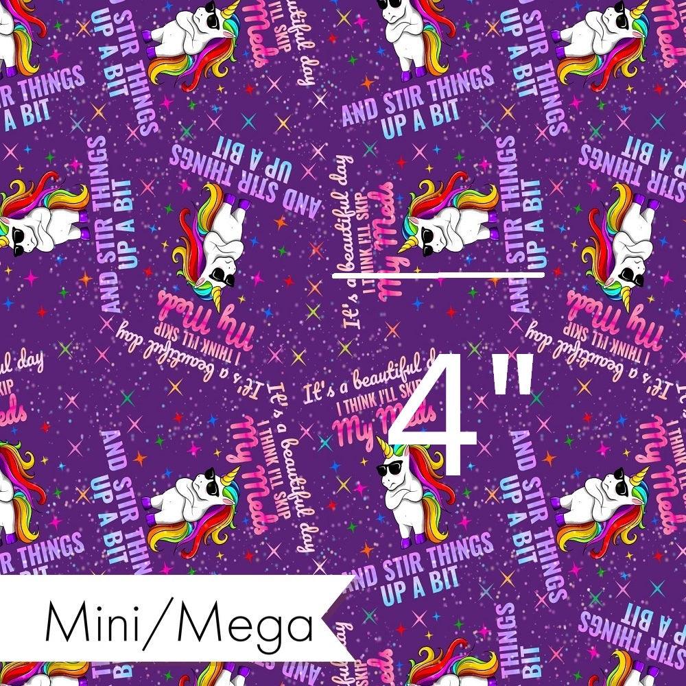 Design 958 Funny Unicorn Fabric – custom printed pre-order fabric Australia | Fabric by Missy Rose