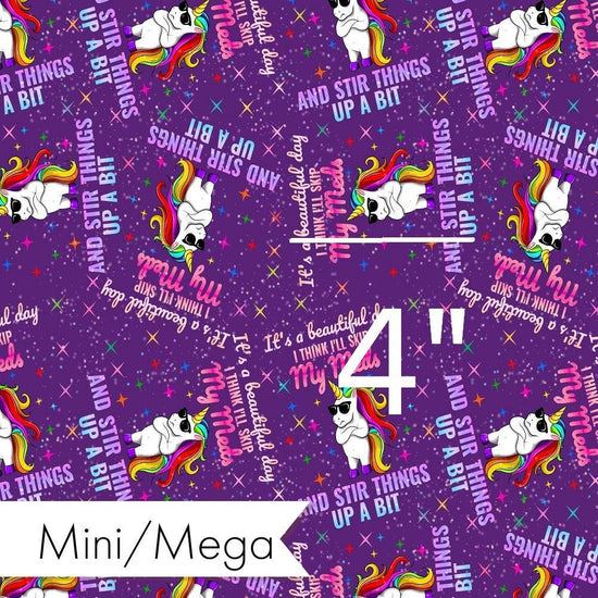 Design 958 - Funny Unicorn Fabric