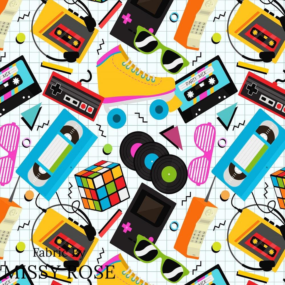 Design 959 Retro Things Fabric – made-to-order custom fabric by the metre | Fabric by Missy Rose