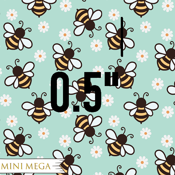 Unlimited Teal Floral Bee Fabric – made-to-order custom fabric by the metre | Fabric by Missy Rose