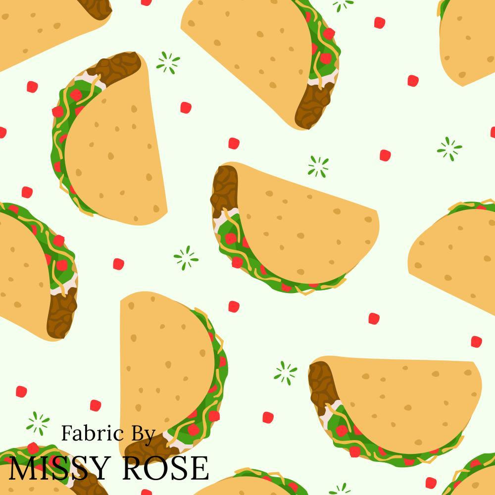 Design 97 Taco Fabric – premium custom printed fabric for sewing | Fabric by Missy Rose