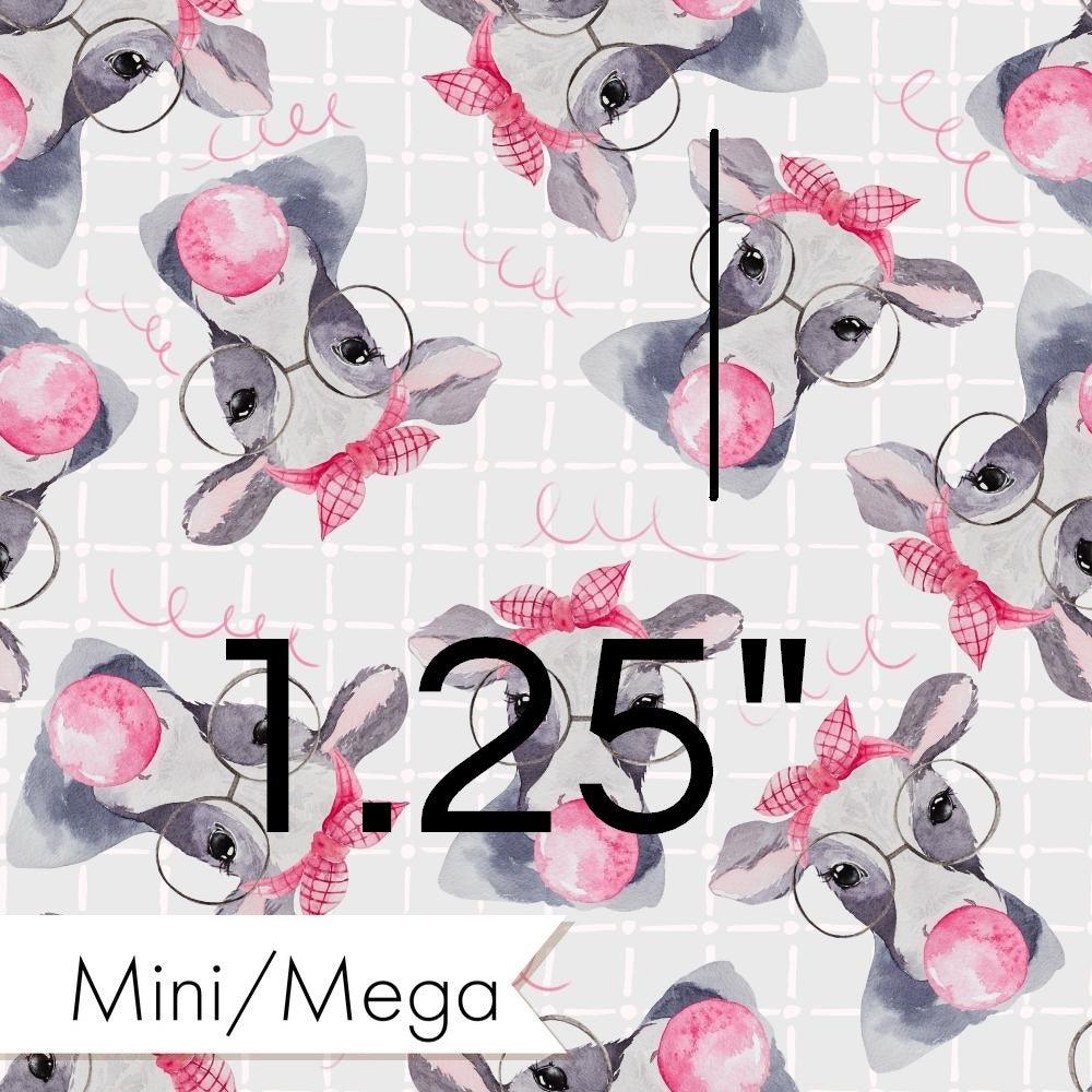 Design 971 Cow Bubble Gum Fabric – premium custom printed fabric for sewing | Fabric by Missy Rose