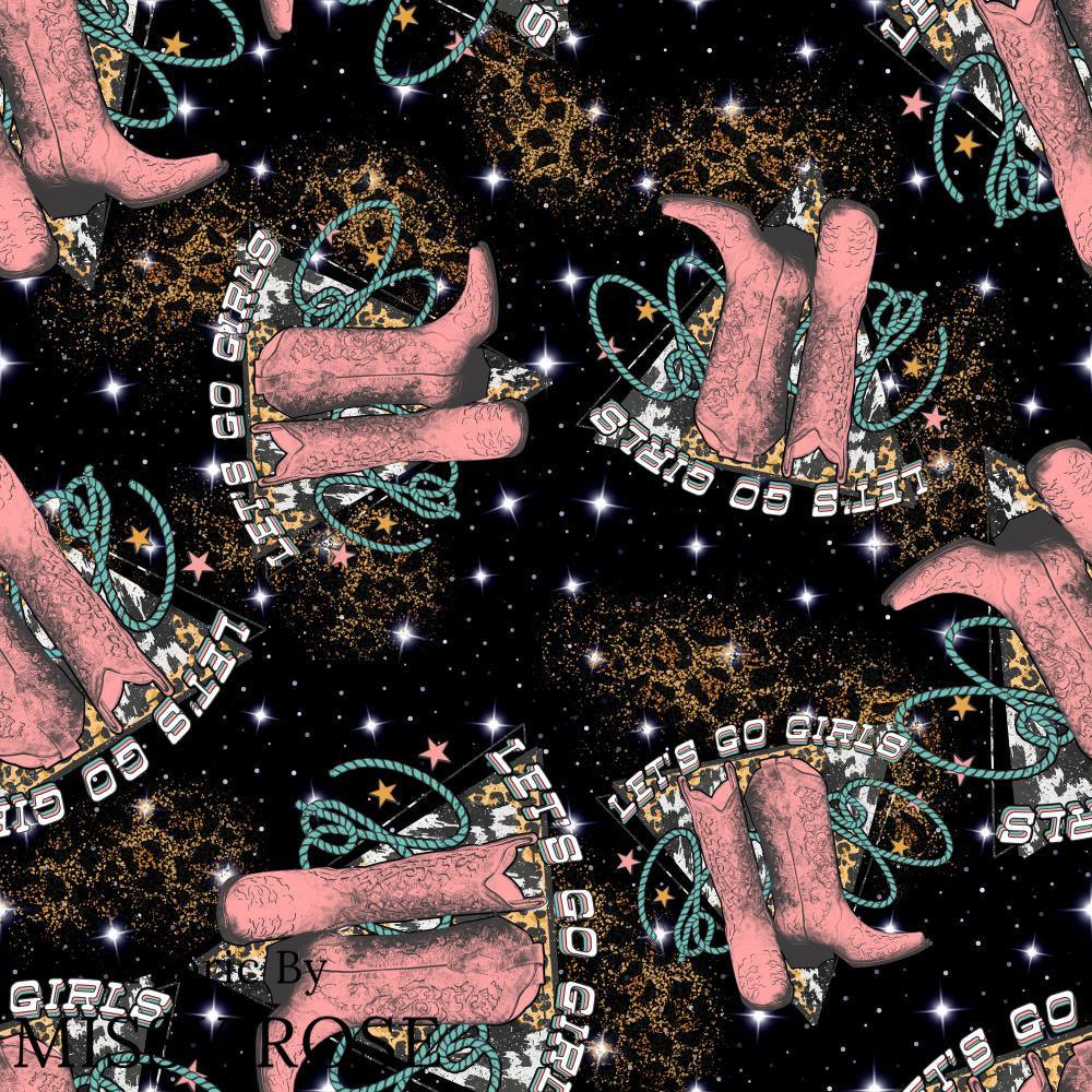 Design 972 Cowgirl Boots Fabric – premium custom printed fabric for sewing | Fabric by Missy Rose