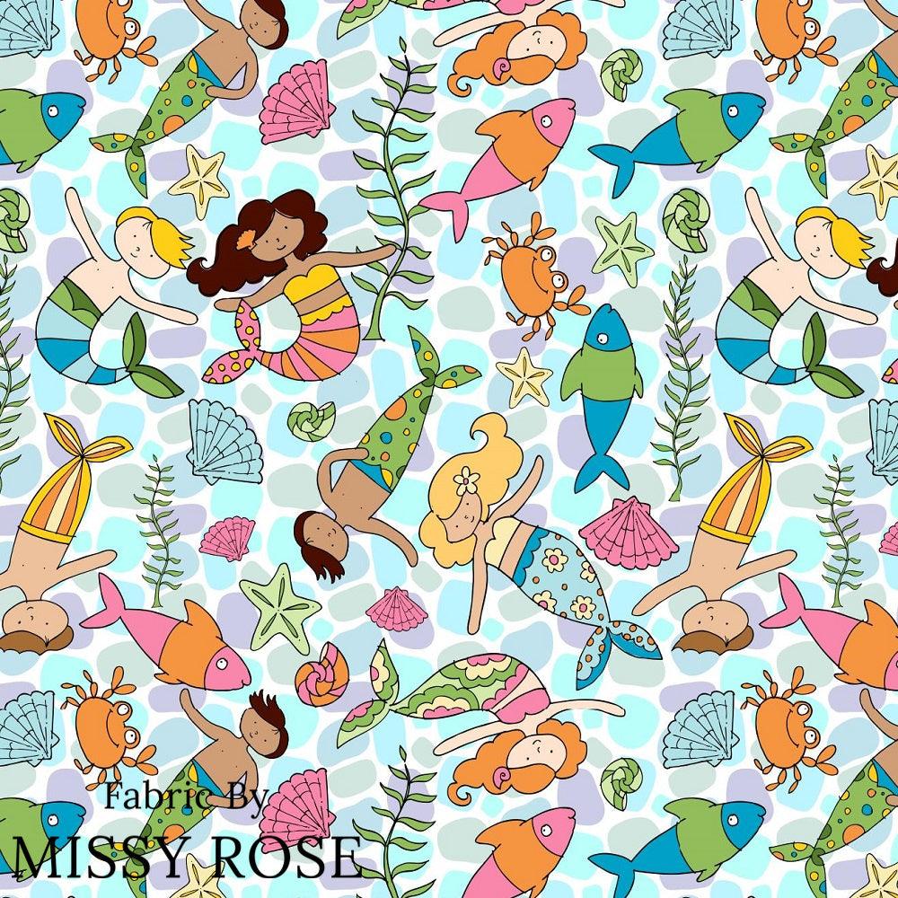 Design 973 Merfolk Fabric – pre-order designer fabric Australia | Fabric by Missy Rose