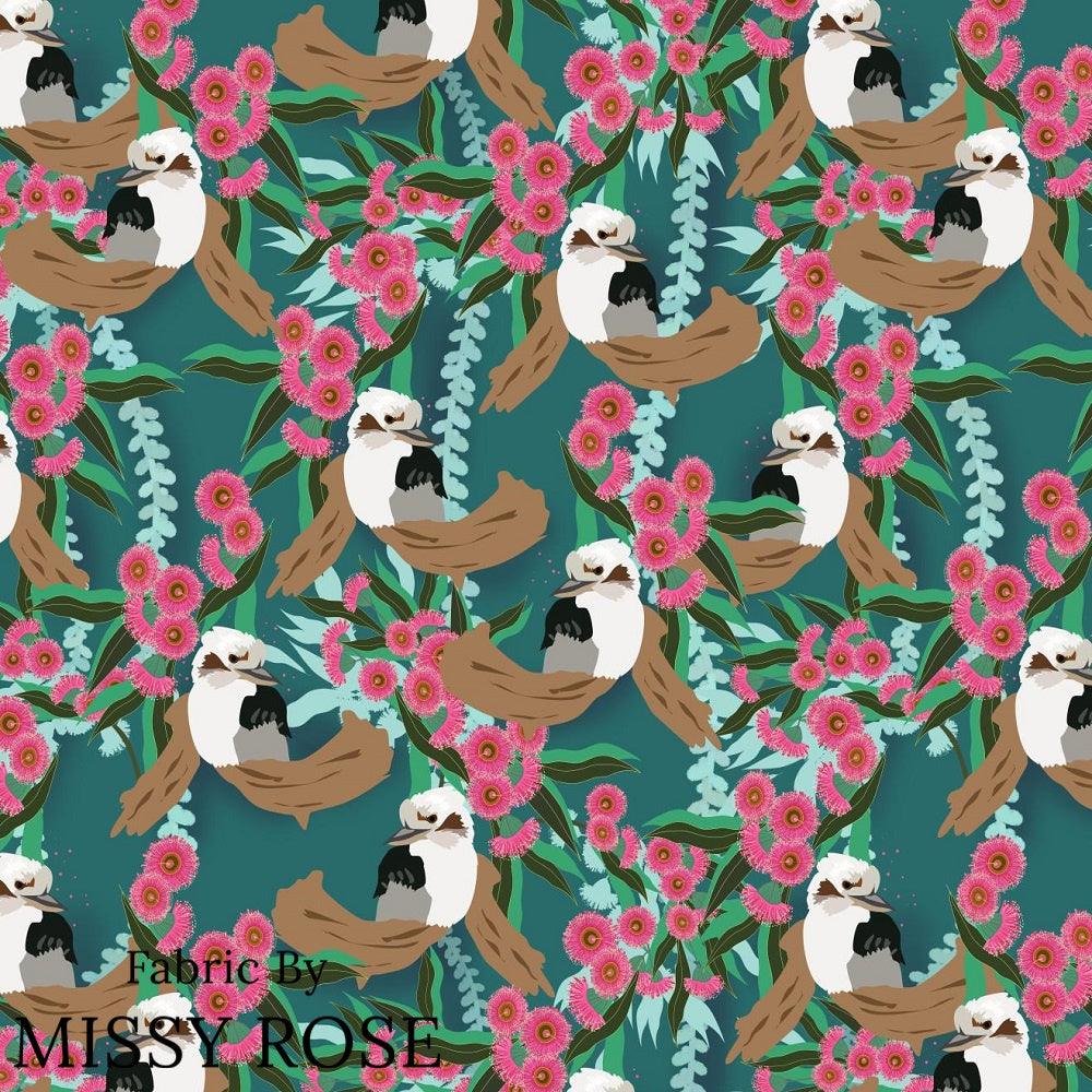 Design 975 Kookaburra Fabric – Australian custom printed fabric pre-order | Fabric by Missy Rose