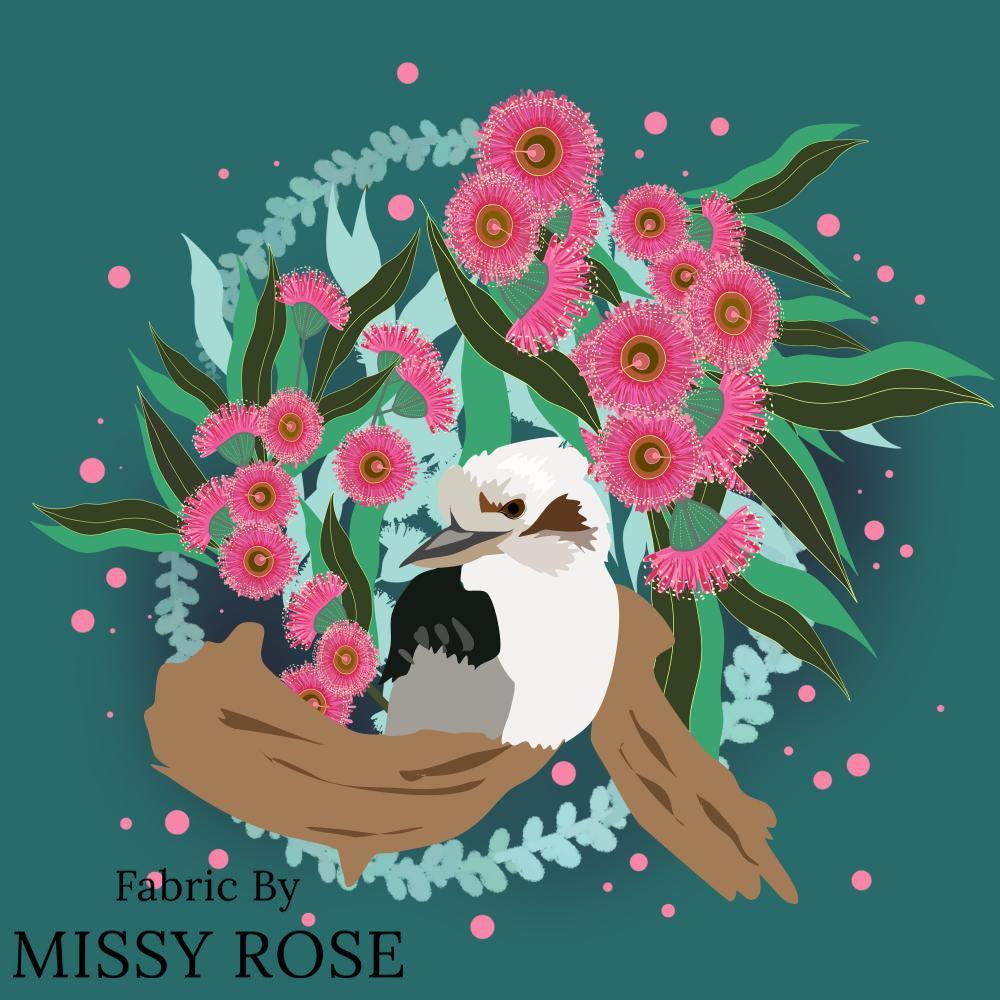 Design 975 Panel Fabric – custom printed pre-order fabric Australia | Fabric by Missy Rose