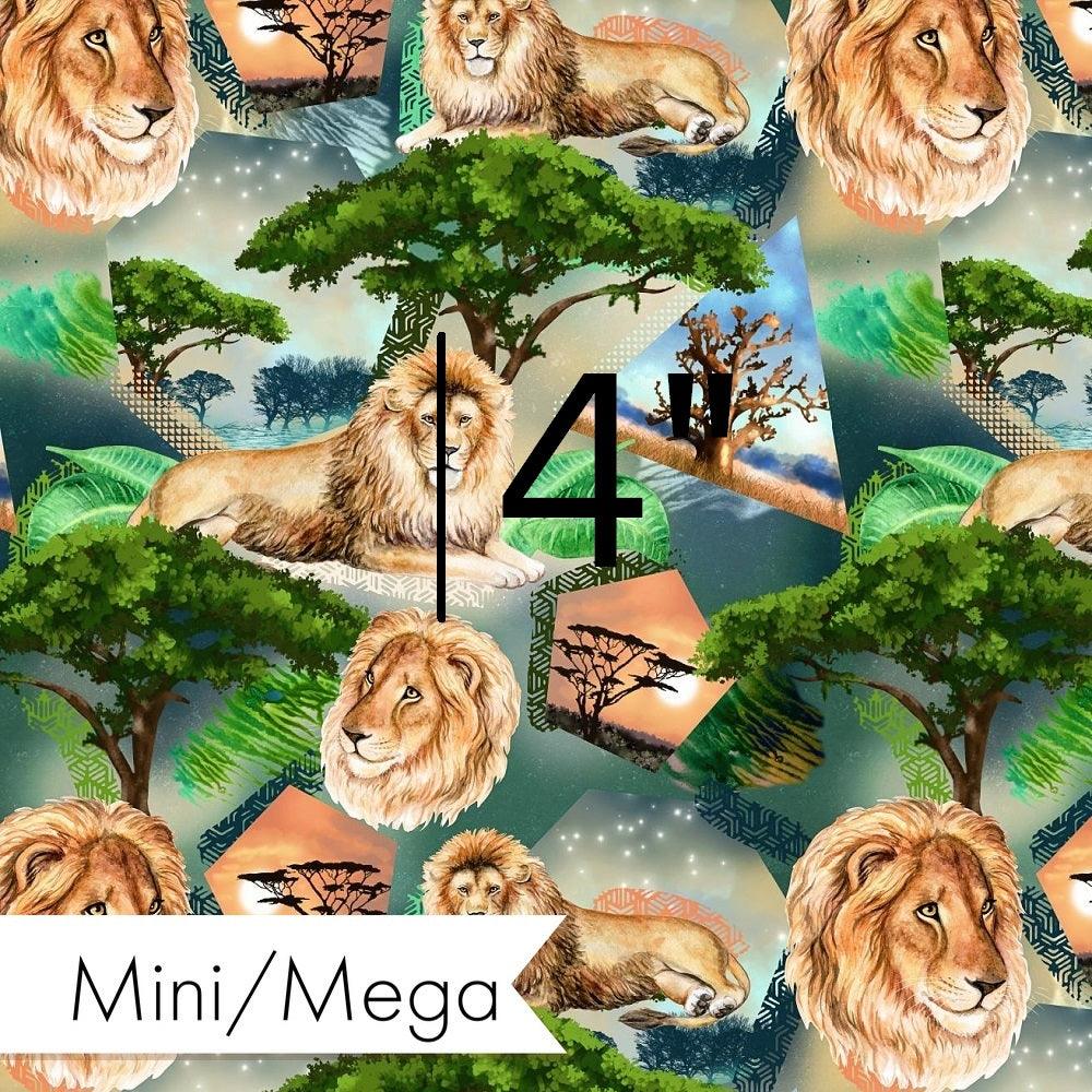 Design 976 Lion Fabric – made-to-order custom fabric by the metre | Fabric by Missy Rose
