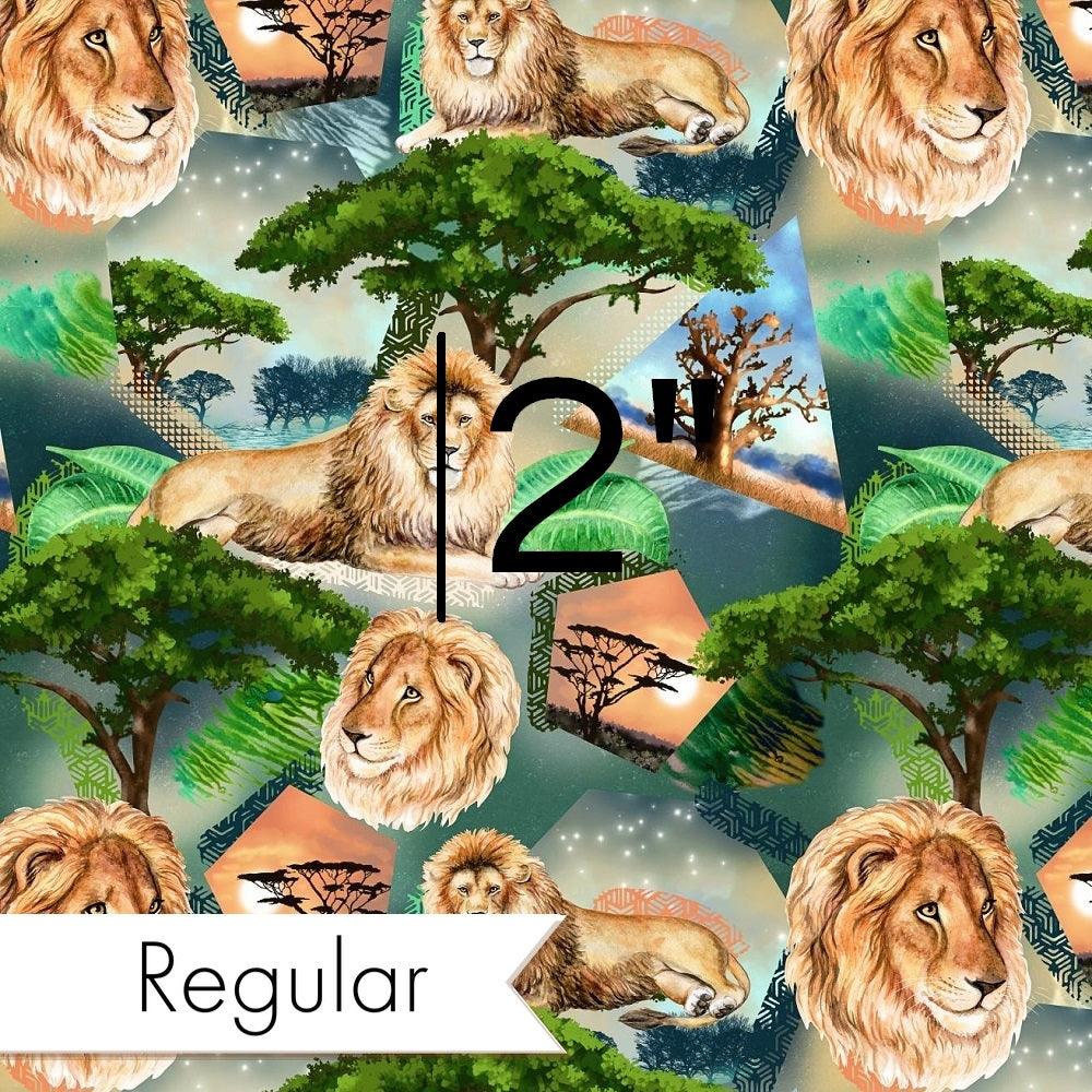 Design 976 Lion Fabric – custom printed pre-order fabric Australia | Fabric by Missy Rose