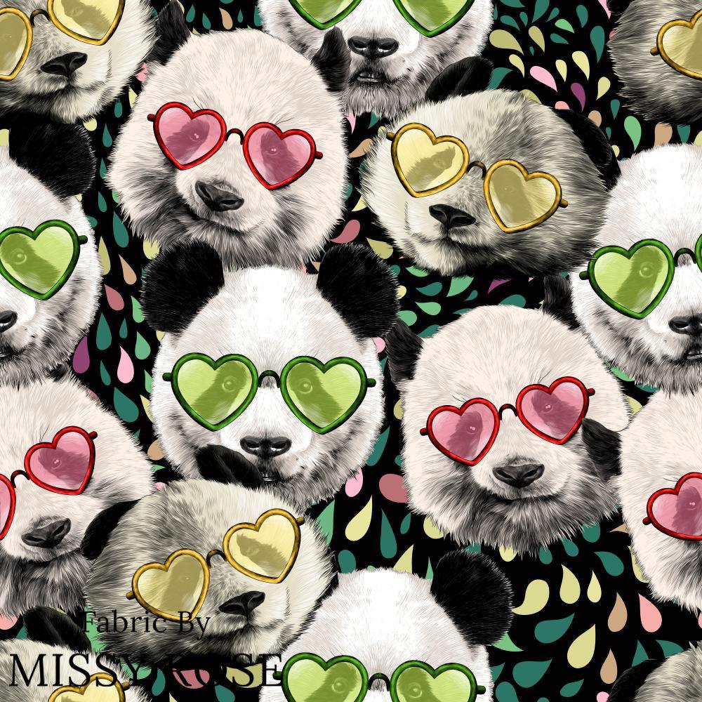 Design 977 Panda Fabric – Australian custom printed fabric pre-order | Fabric by Missy Rose