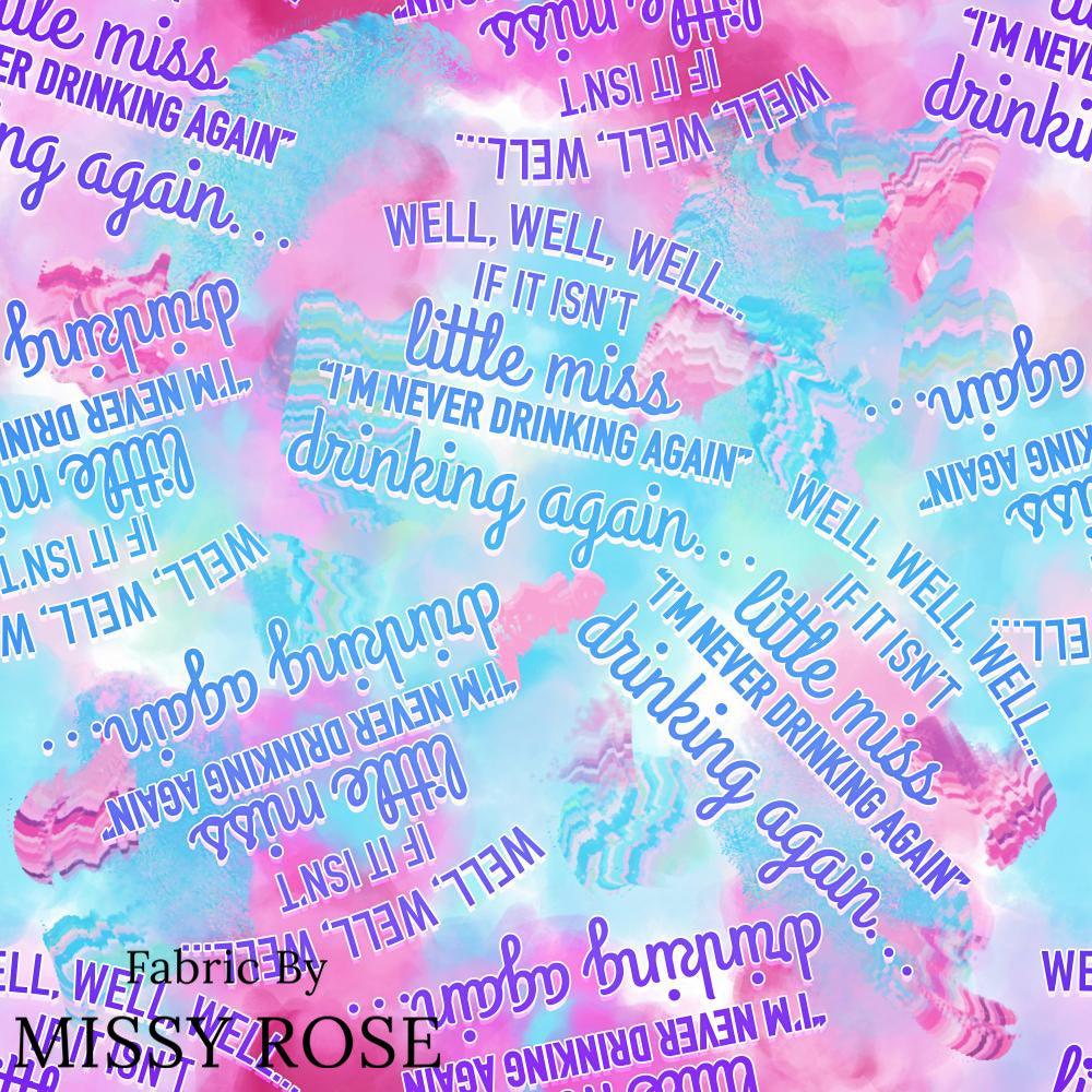 Design 979 Drinking Fabric – made-to-order custom fabric by the metre | Fabric by Missy Rose