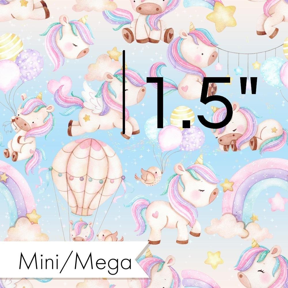 Design 981 Unicorn Air Balloon Fabric – Australian custom printed fabric pre-order | Fabric by Missy Rose