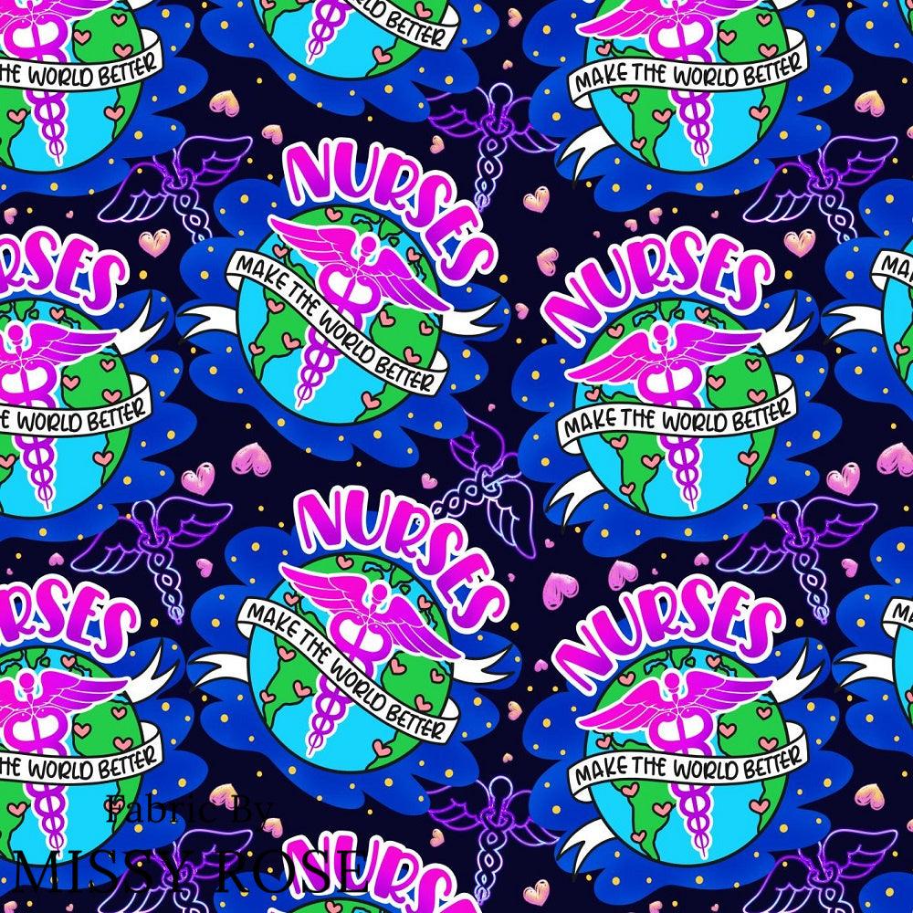 Design 984 Nurses Fabric – pre-order designer fabric Australia | Fabric by Missy Rose