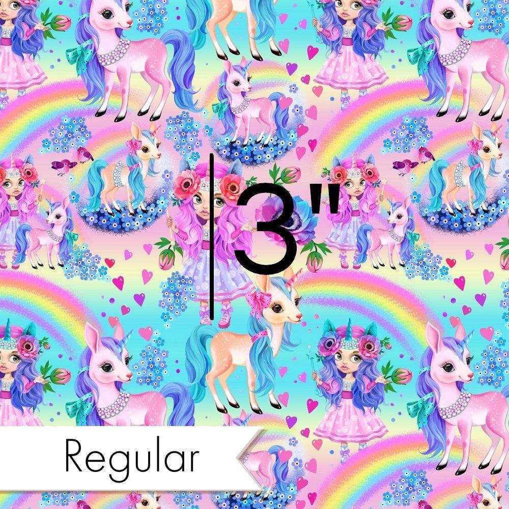 Design 985 Rainbow Unicorn Fabric – premium custom printed fabric for sewing | Fabric by Missy Rose