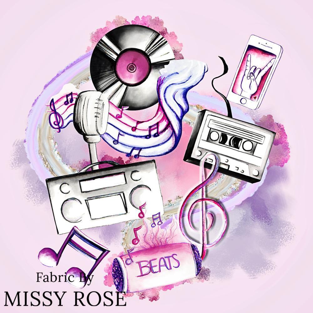 Design 989 Panel Fabric – custom printed pre-order fabric Australia | Fabric by Missy Rose