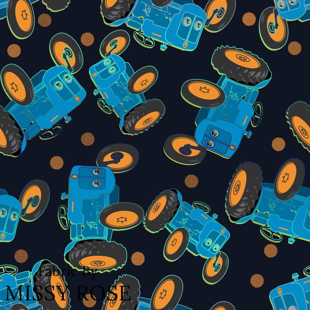 Design 99 Tractor Fabric – pre-order designer fabric Australia | Fabric by Missy Rose