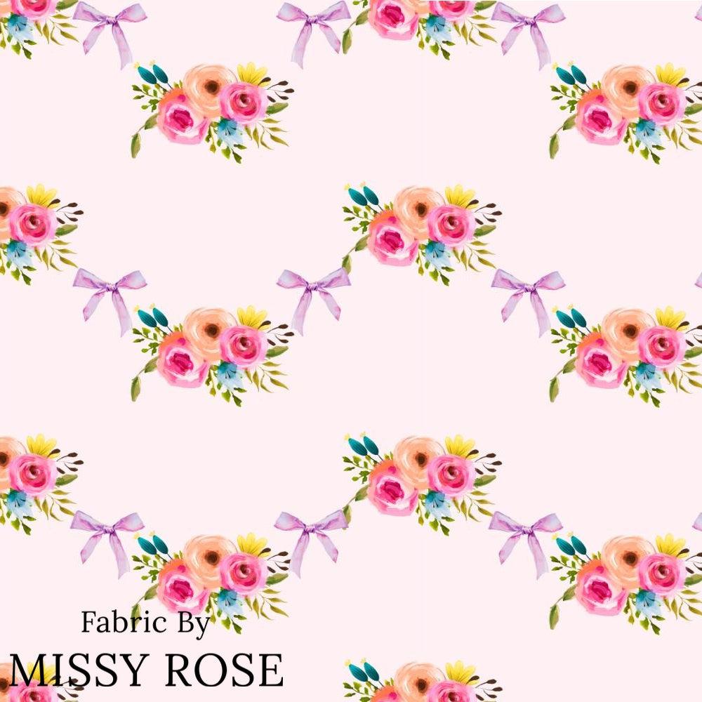 Design 991 Pink Floral Fabric – custom printed pre-order fabric Australia | Fabric by Missy Rose