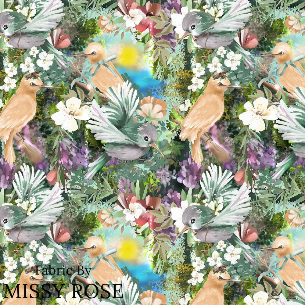 Design 994 Whimsical Birds Fabric – made-to-order custom fabric by the metre | Fabric by Missy Rose