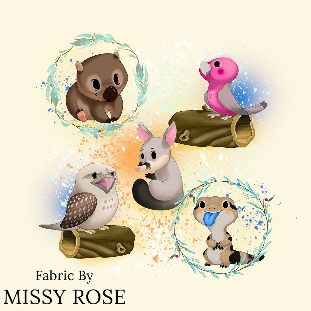 Design 995 Panel Fabric – Australian custom printed fabric pre-order | Fabric by Missy Rose