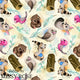 Design 995 - Yellow Australian Animals Fabric