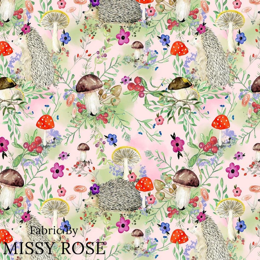 Design 996 Pink Woodlands Fabric – Australian custom printed fabric pre-order | Fabric by Missy Rose