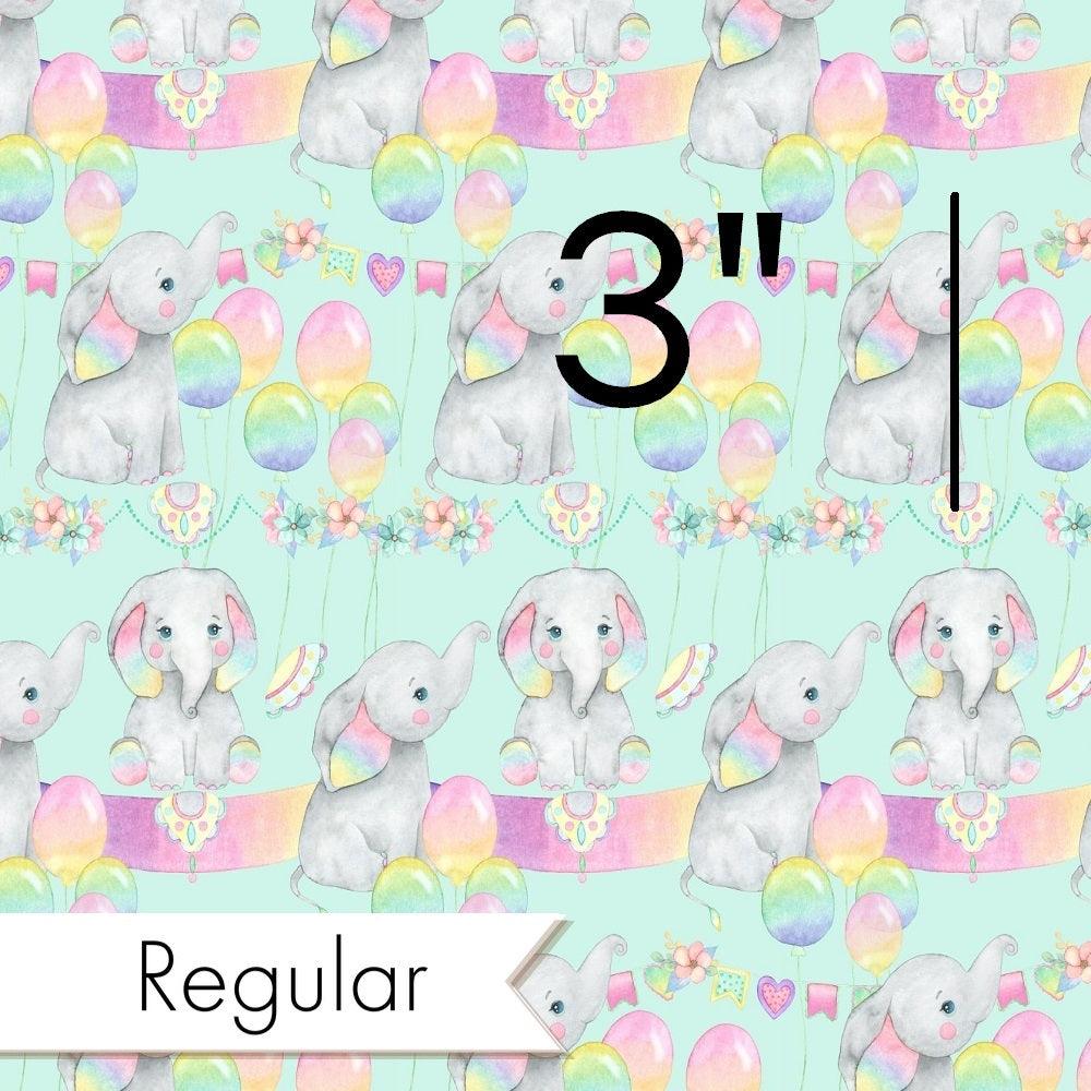 Design 998 Birthday Elephant Fabric – Australian custom printed fabric pre-order | Fabric by Missy Rose