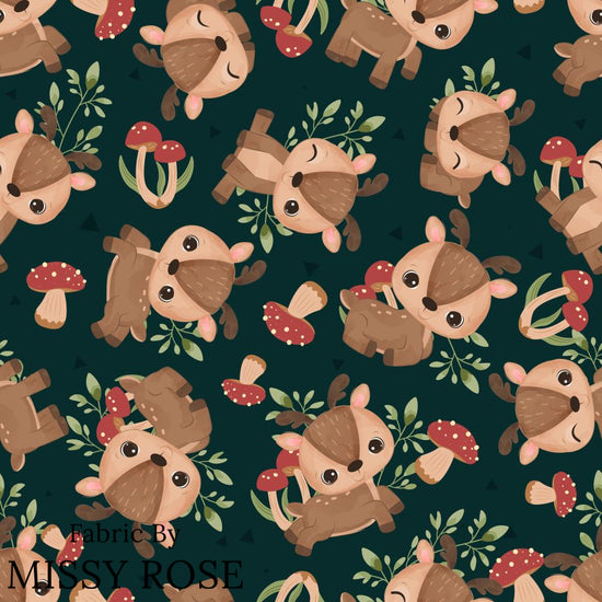 Design 1110 - Green Deer Fabric